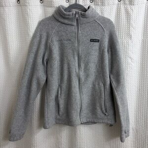 Columbia Heather Gray Full-Zip Fleece Jacket